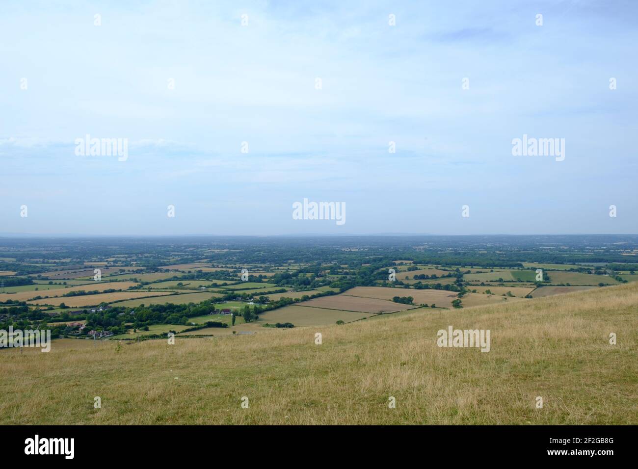 Der Blick vom Devil's Dike, Sussex Stockfoto