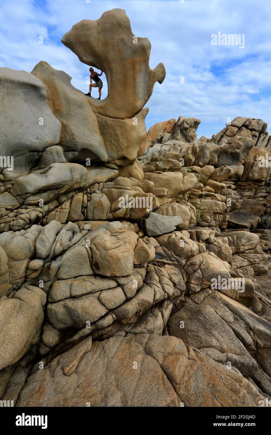 Geographie / Reisen, Frankreich, Korsika, natürliche Granitformationen an der pointe de Campomor, Additional-Rights-Clearance-Info-not-available Stockfoto