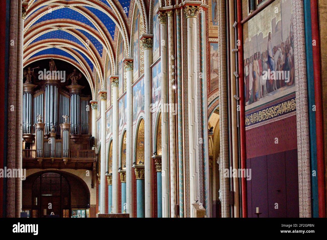 Inneren der Kirche ein Stockfoto