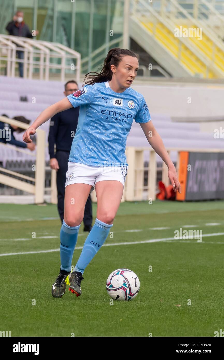 Caroline Weir (Manchester City Women) beim UEFA 'Women s Champions League 2020 2021 Spiel zwischen Fiorentina Women 0-5 Manchester City Women im Artemio Franchi Stadium am 11. März 2021 in Florenz, Italien. Quelle: Maurizio Borsari/AFLO/Alamy Live News Stockfoto