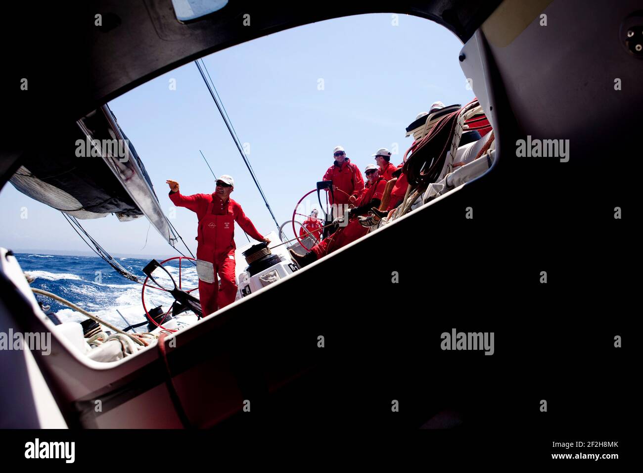 SEGELN - ROLEX SYDNEY HOBART - SYDNEY (AUS) - 18/12/09PHOTO : ANDREA FRANCOLINI / DPPI AN BORD VON WILDOATS XI Stockfoto