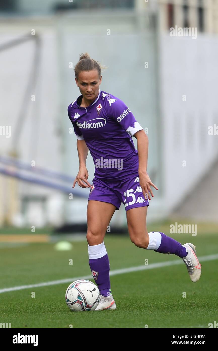 Frederikke Thogersen (Fiorentina Femminile) während des UEFA 'Women s Champions League 2020 2021-Spiels zwischen Fiorentina Women 0-5 Manchester City Women im Artemio Franchi Stadium am 11. März 2021 in Florenz, Italien. Quelle: Maurizio Borsari/AFLO/Alamy Live News Stockfoto