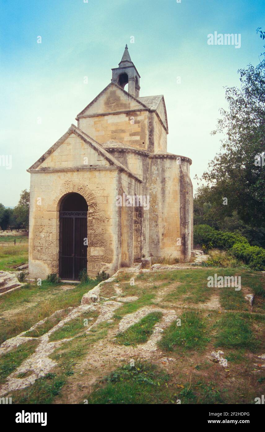 Frankreich, Provence, Arles, Abtei Montmajour, Kapelle Stockfoto