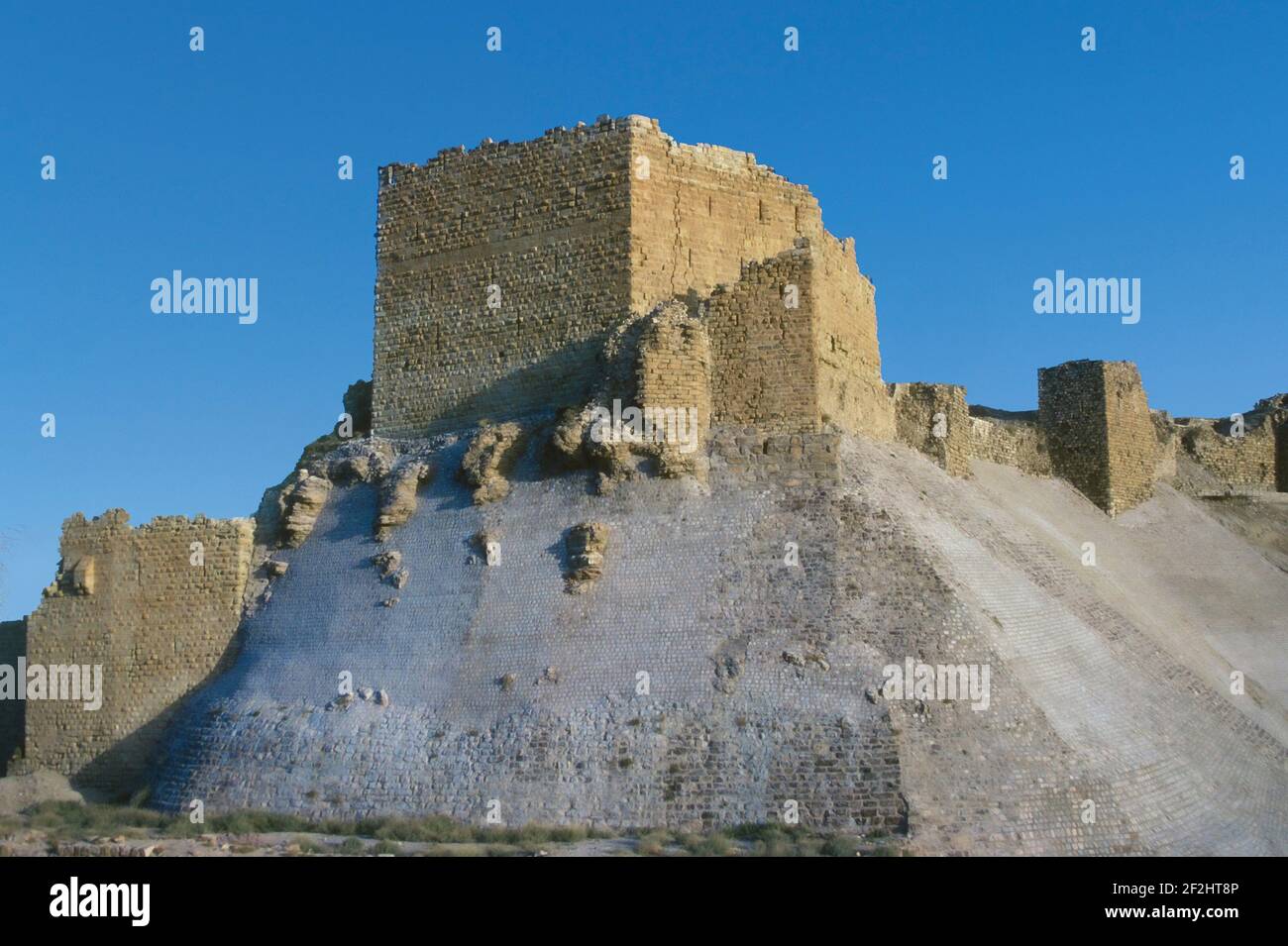 Crusader Schloss Kerak Jordan Stockfoto