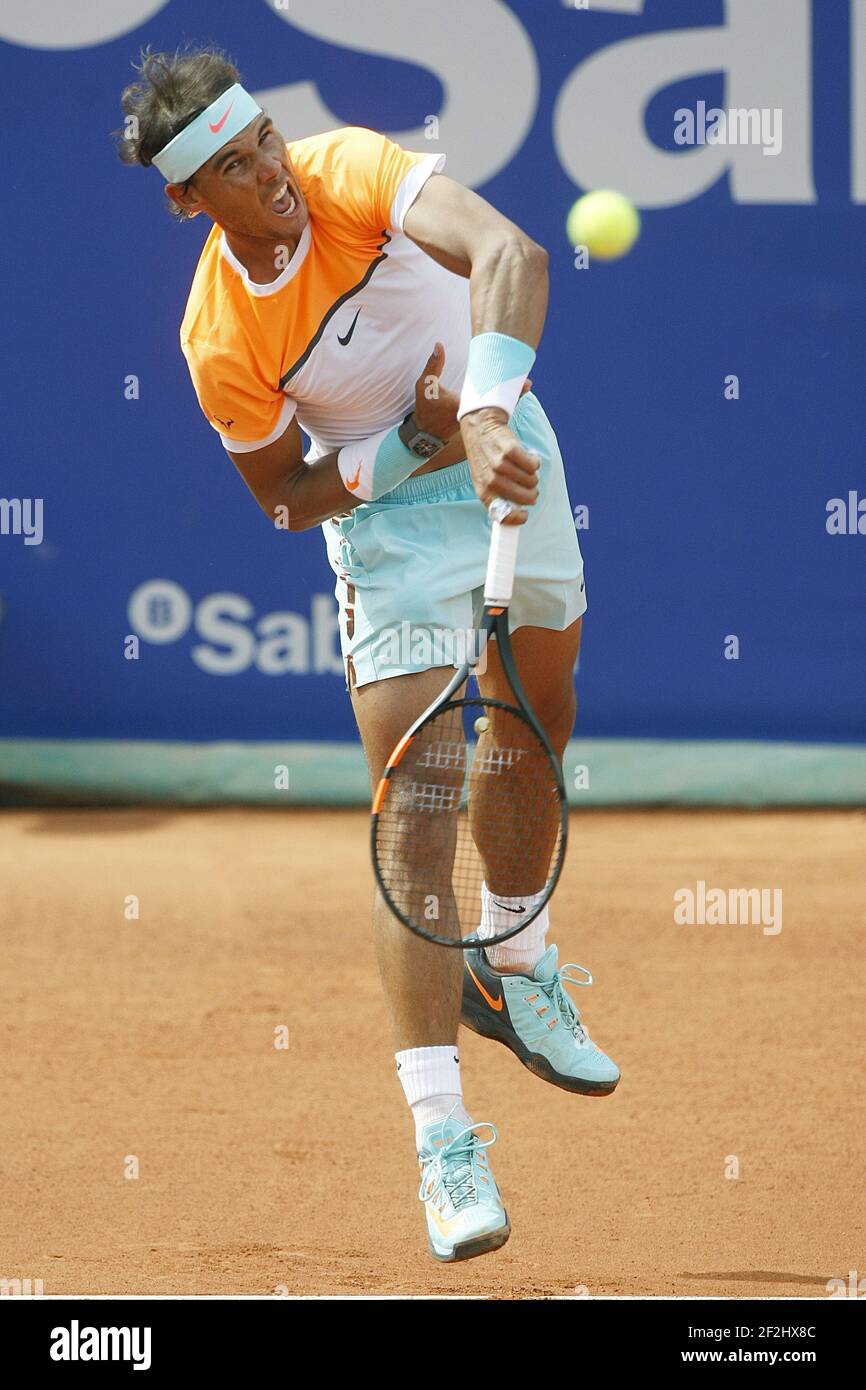 Rafael Nadal während des Barcelona Open Tennis Tournament Conde de Godo am 22. April 2015 im Real Club de Tenis Barcelona, in Barcelona, Spanien. Foto Bagu Blanco / DPPI Stockfoto