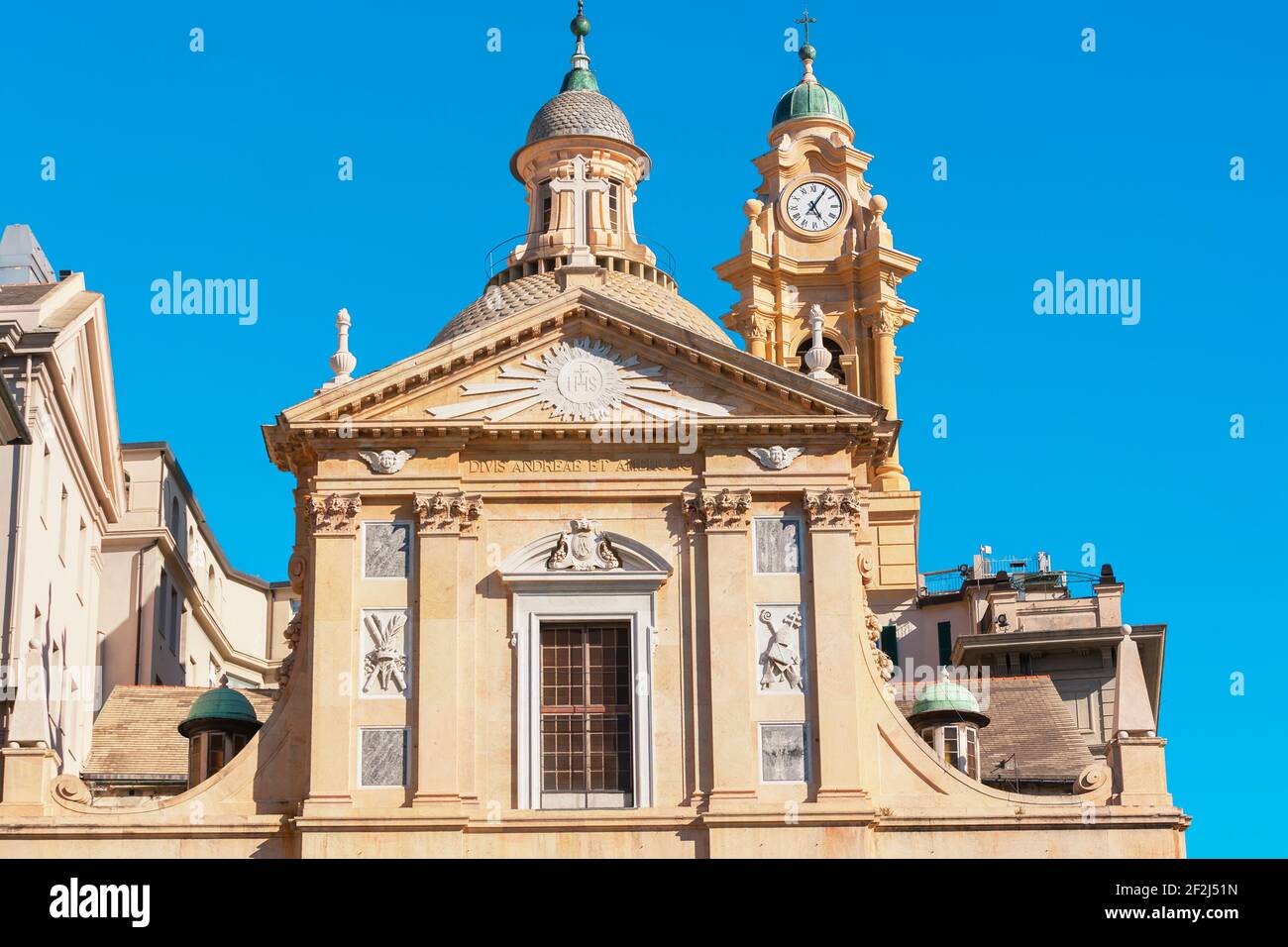 Kirche Jesu (Chiesa del Gesu) Genua, Ligurien, Italien Stockfotografie