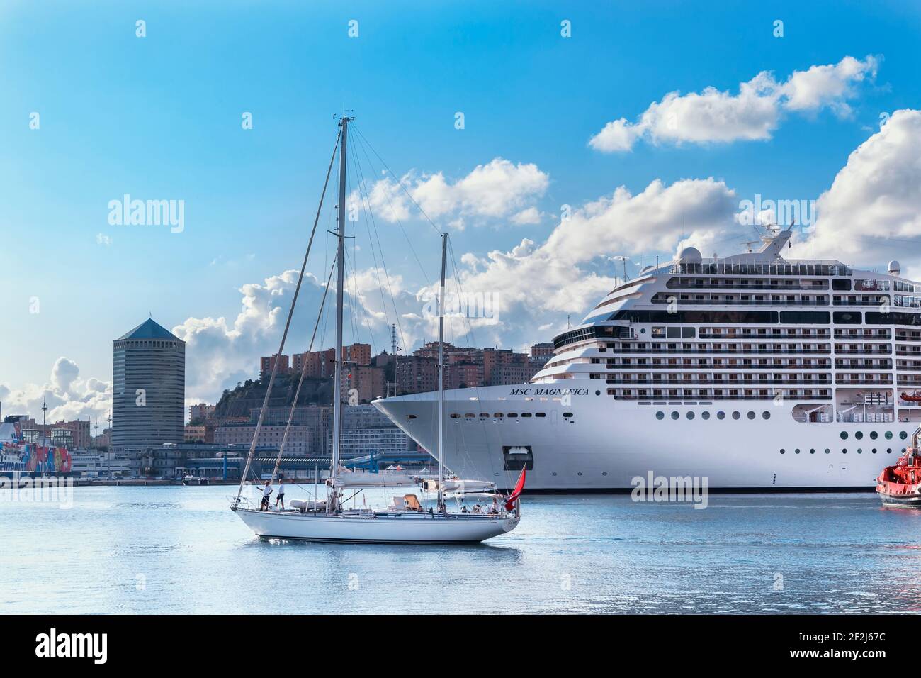 Genua Hafen, Genua, Ligurien, Italien, Europa, Stockfoto
