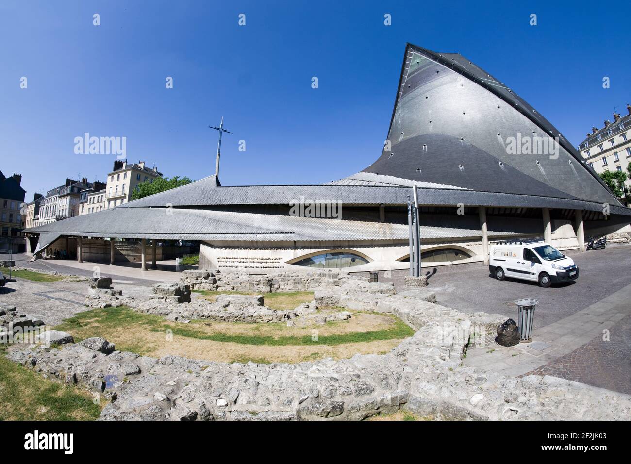 Kirche der Heiligen Johanna von Arc in Rouen, Rouen, Frankreich Stockfoto