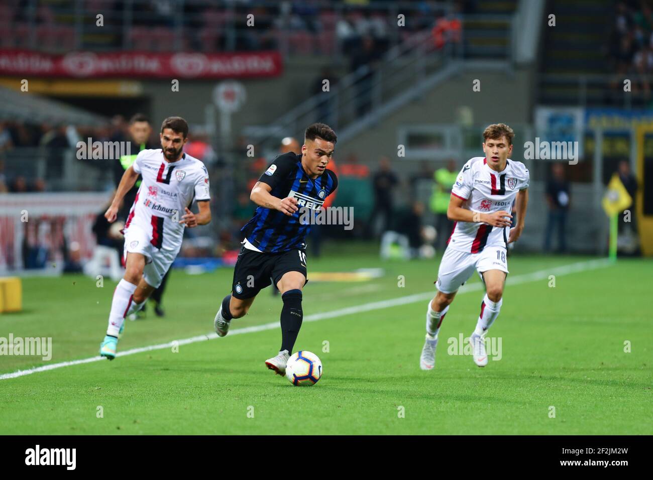 Lautaro Martinez (Inter Mailand) während der italienischen Serie A Fußballspiel Inter Mailand gegen Cagliari am 29. September 2018 im San Siro Stadion in Mailand, Italien, Foto Rossini - Morgese / DPPI Stockfoto