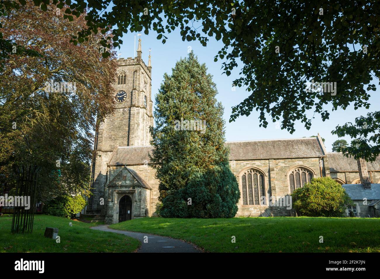 St. Eustachius Church, Tavistock, Devon, Großbritannien Stockfoto