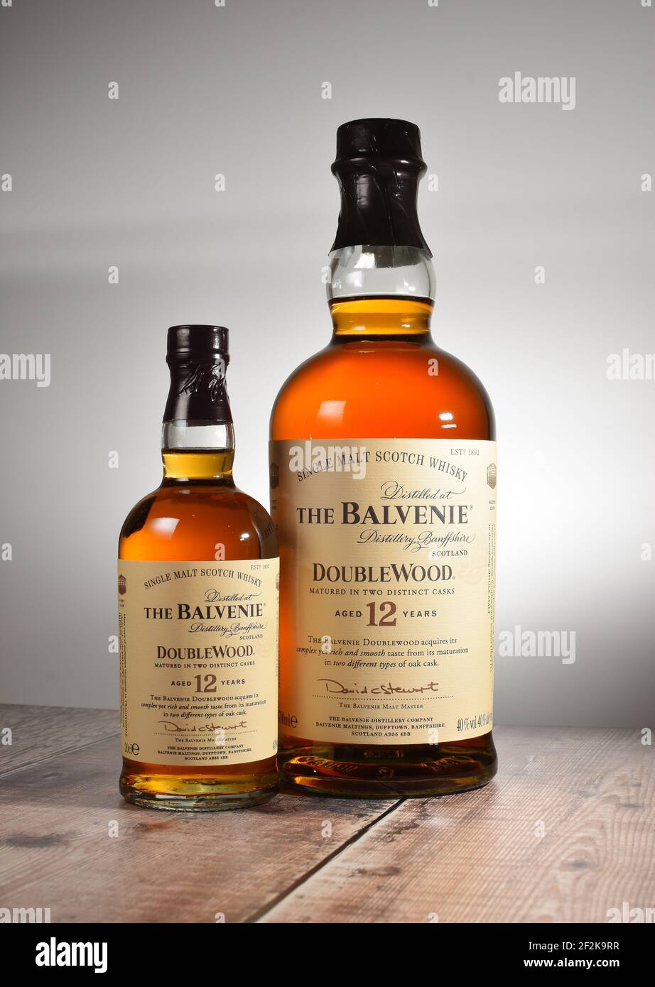 Balvenie Double Wood Scotch Whisky Stockfoto