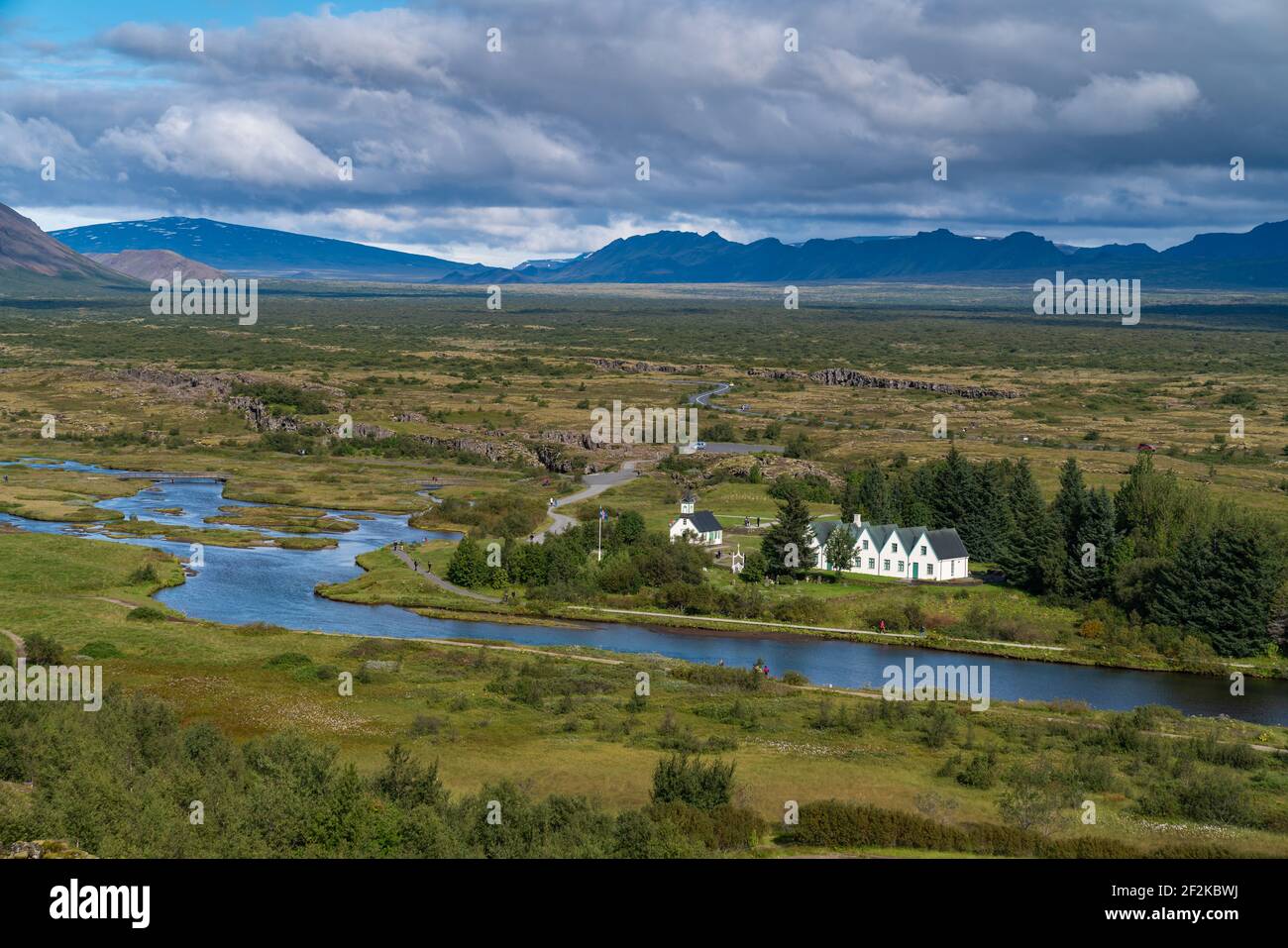 Nationalpark Thingvellir Stockfoto