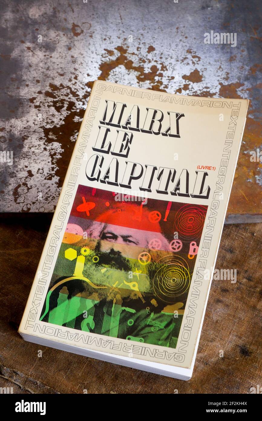 Cover von Le Capital, Buch geschrieben von Karl Marx, Frankreich Stockfoto