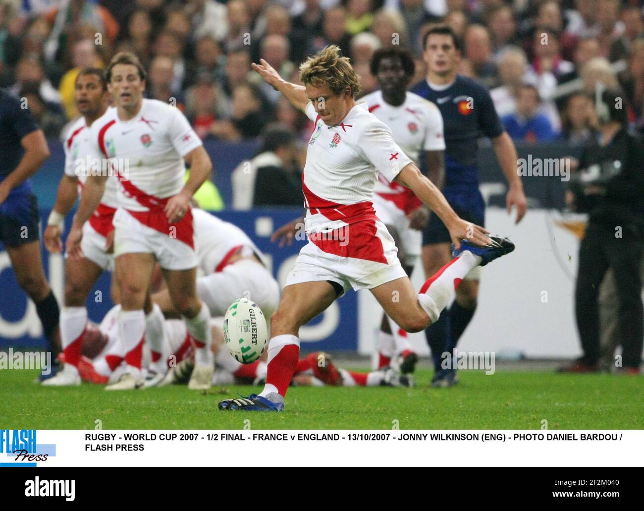 RUGBY - WELTMEISTERSCHAFT 2007 - FINALE 1/2 - FRANKREICH V ENGLAND - 13/10/2007 - JONNY WILKINSON (ENG) - FOTO DANIEL BARDOU / FLASH-TASTE Stockfoto