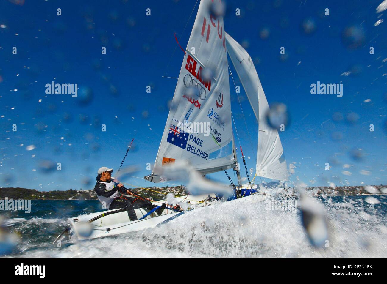 SEGELN - SEGELREGATTA SYDNEY 2009 - OLYMPISCHE KLASSE - WOOLLAHRA SEGELCLUB IN ROSE BAY (AUS) - 05-08/12/2009PHOTO : CHRISTOPHE LAUNAY / DPPI 470 Stockfoto