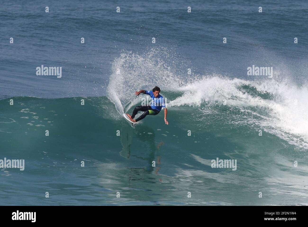 Jeremy Flores aus Frankreich tritt während der 1st Runde der World Surfing League 2017 Quicksilver Pro France vom 7. Bis 18. Oktober 2017 in Hossegor, Frankreich an - Foto Manuel Blondau / AOP Press / DPPI Stockfoto