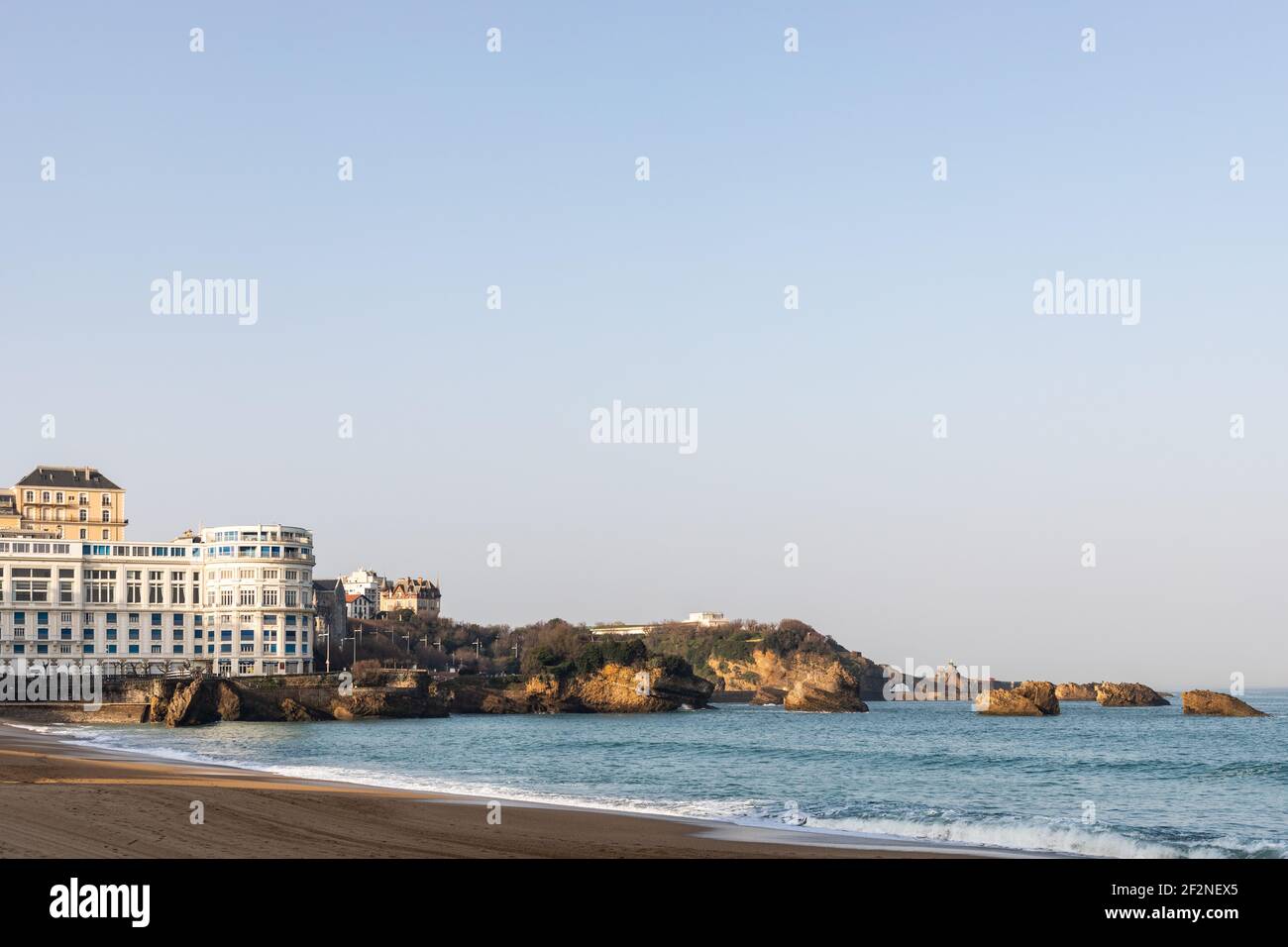 La Grande Plage, Biarritz Stockfoto