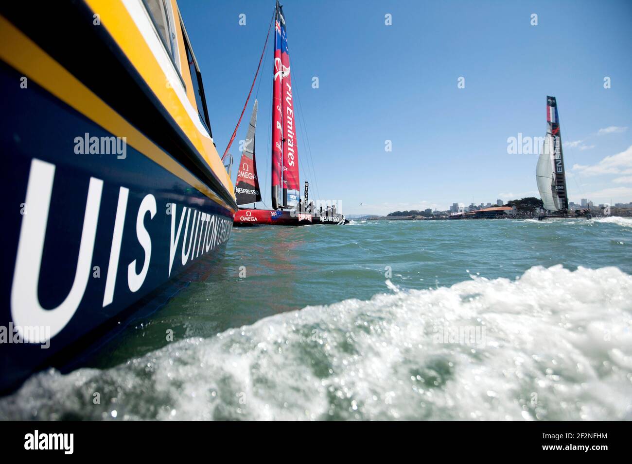 SEGELN - America's Cup World Series - San Francisco (USA) - 25/08/2012 - FOTO CHRISTOPHE LAUNAY / DPPI - ILLUSTRATION Stockfoto