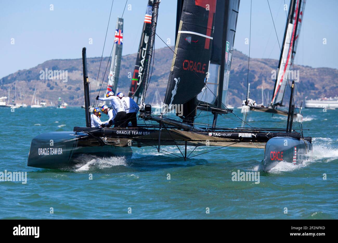 SEGELN - America's Cup World Series - San Francisco (USA) - 25/08/2012 - FOTO CHRISTOPHE LAUNAY / DPPI - ORACLE Stockfoto