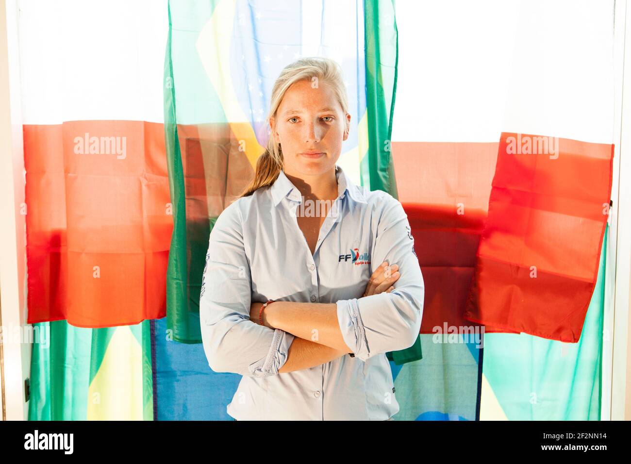Mathilde De Kerangat während des Olympischen Tages in der BPCE-Zentrale, Laser Radial, am 22. April 2016 in Paris, Frankreich - Foto Christophe Launay / DPPI Stockfoto