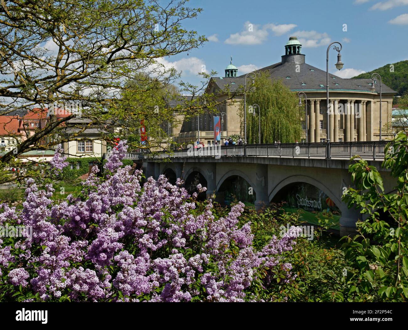 Regentenbau, Kurgeländer, Kurgebiet, Kurhaus, Bad Kissingen, Bayern, Deutschland Stockfoto