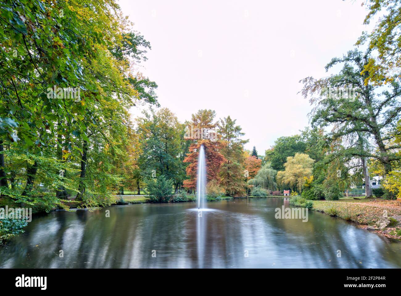Kurpark, Kurpark, Teich, Herbst, Park, Grünanlage, Bad Orb, MainKinzig