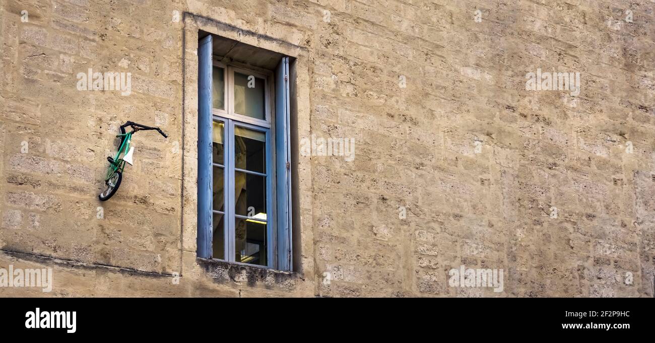 Intervention an der Place Sainte Anne in Montpellier Stockfoto