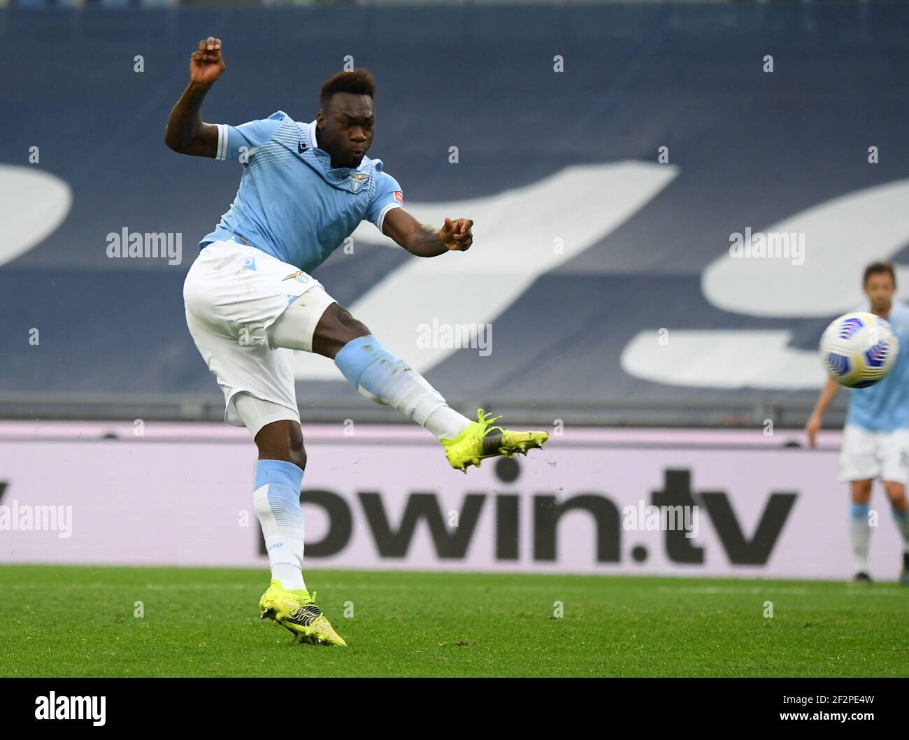 Rom Italien Marz 2021 12th Felipe Caicedo Aus Latium Punktet Wahrend Eines Fussballspiels Der Serie A Zwischen Latium Und Crotone In Rom Italien 12 Marz 2021 Quelle Alberto Lingria Xinhua Alamy Live News Stockfotografie