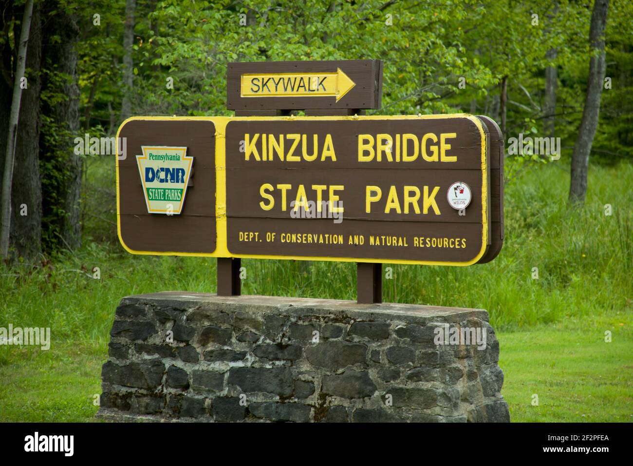 Kinzua Bridge, Kinzua Bridge State Park, Pennsylvania, USA. Stockfoto