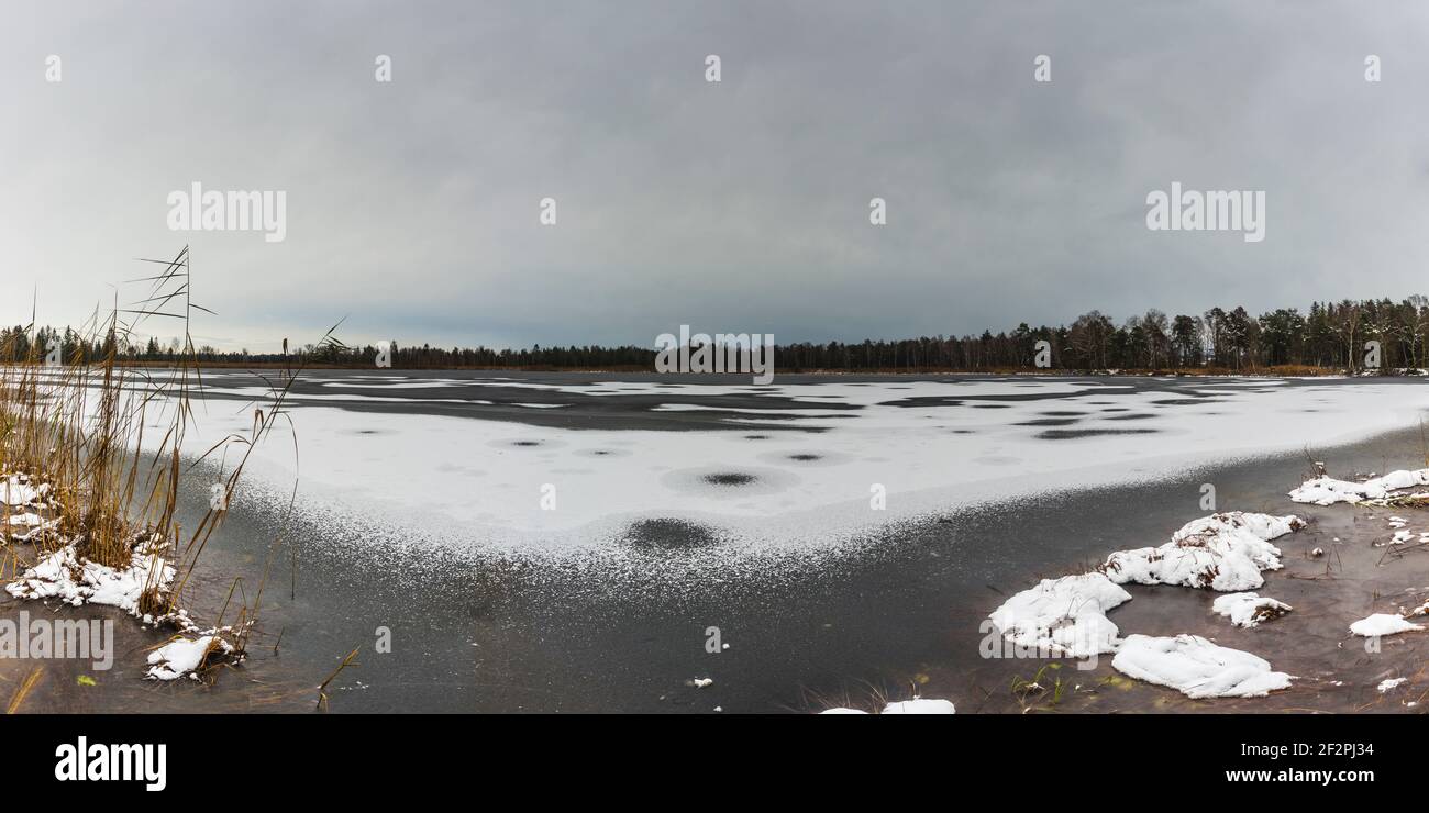 Riedsee, Wurzacher Ried, Bad Wurzach, Oberschwaben, Baden-Württemberg, Deutschland, Europa Stockfoto