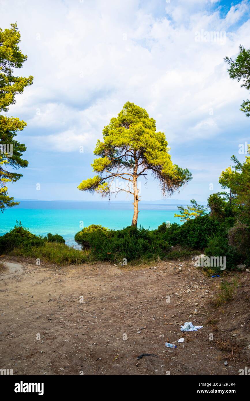 Meereslandschaft auf der Insel Lefkada, Griechenland Stockfoto