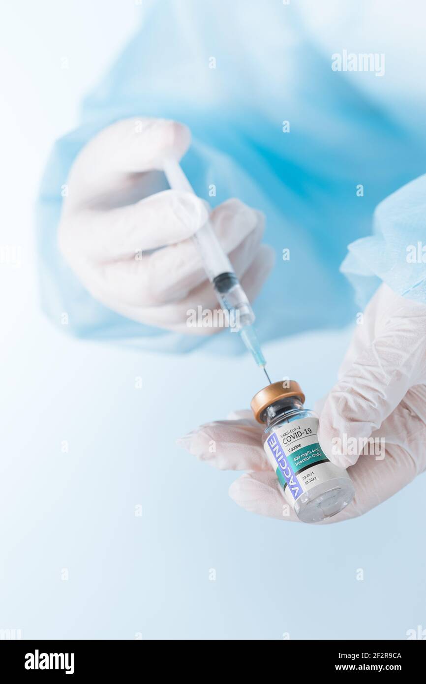 Impfstoff bald Stockfoto