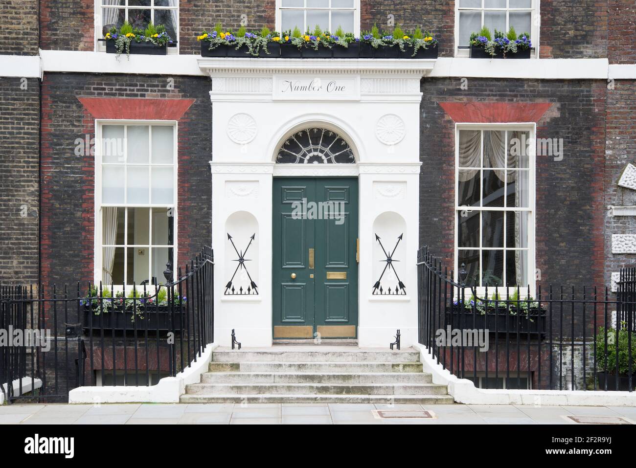 1-10 Bedford Square Georgische Architektur Bloomsbury von Thomas Leverton Robert Palmer Stockfoto