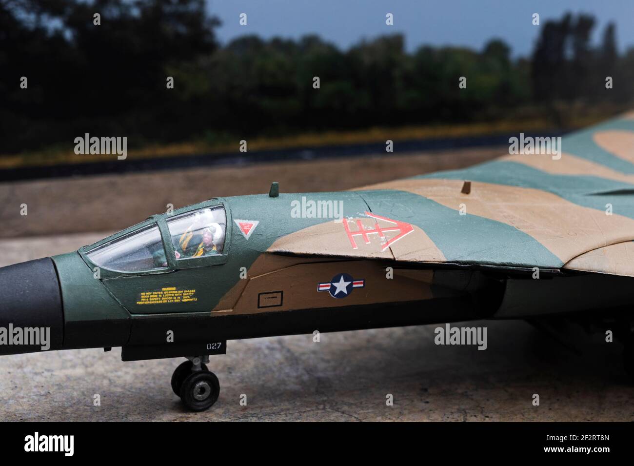 Airfix F-111 Modellflugzeug im Maßstab 1:1/72 Stockfoto