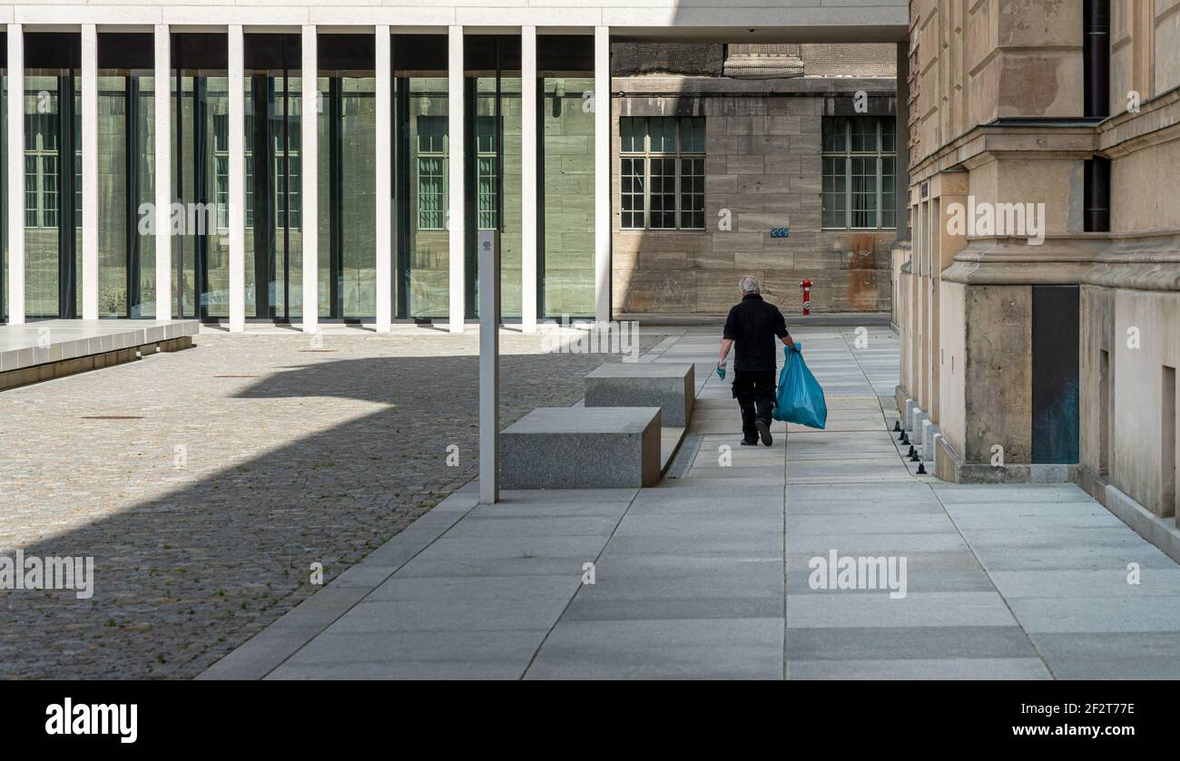 Moderne Architektur in der James simon Galerie in berlin Stockfoto