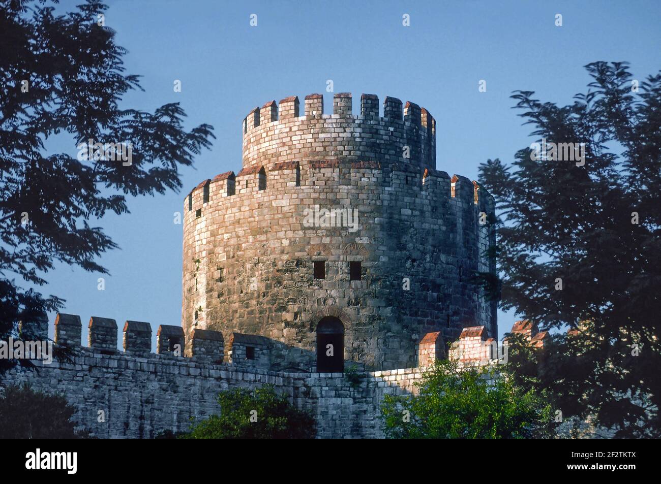 Festung Yedikule einer von sieben Türmen Istanbul Türkei. Stockfoto