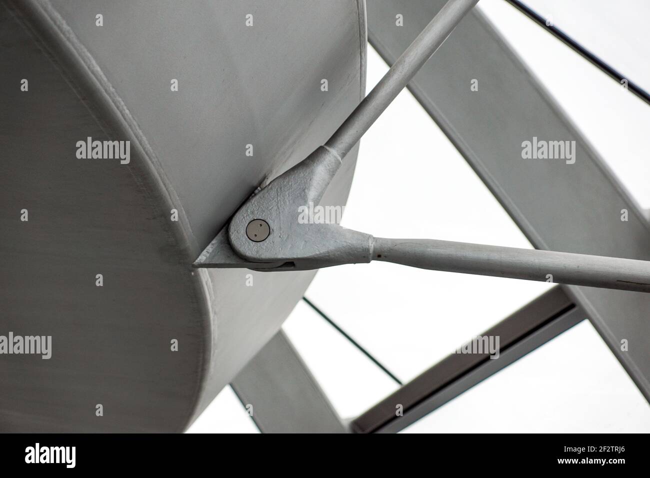 Industrielle Konstruktion Detail . Fenster Struktur Architektur Stockfoto