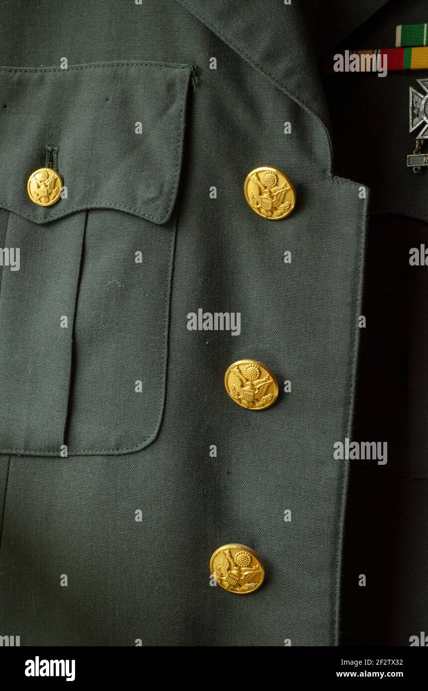 Eingeschrieben Mann U.S. Army Uniform Vietnam Krieg Ära Stockfoto