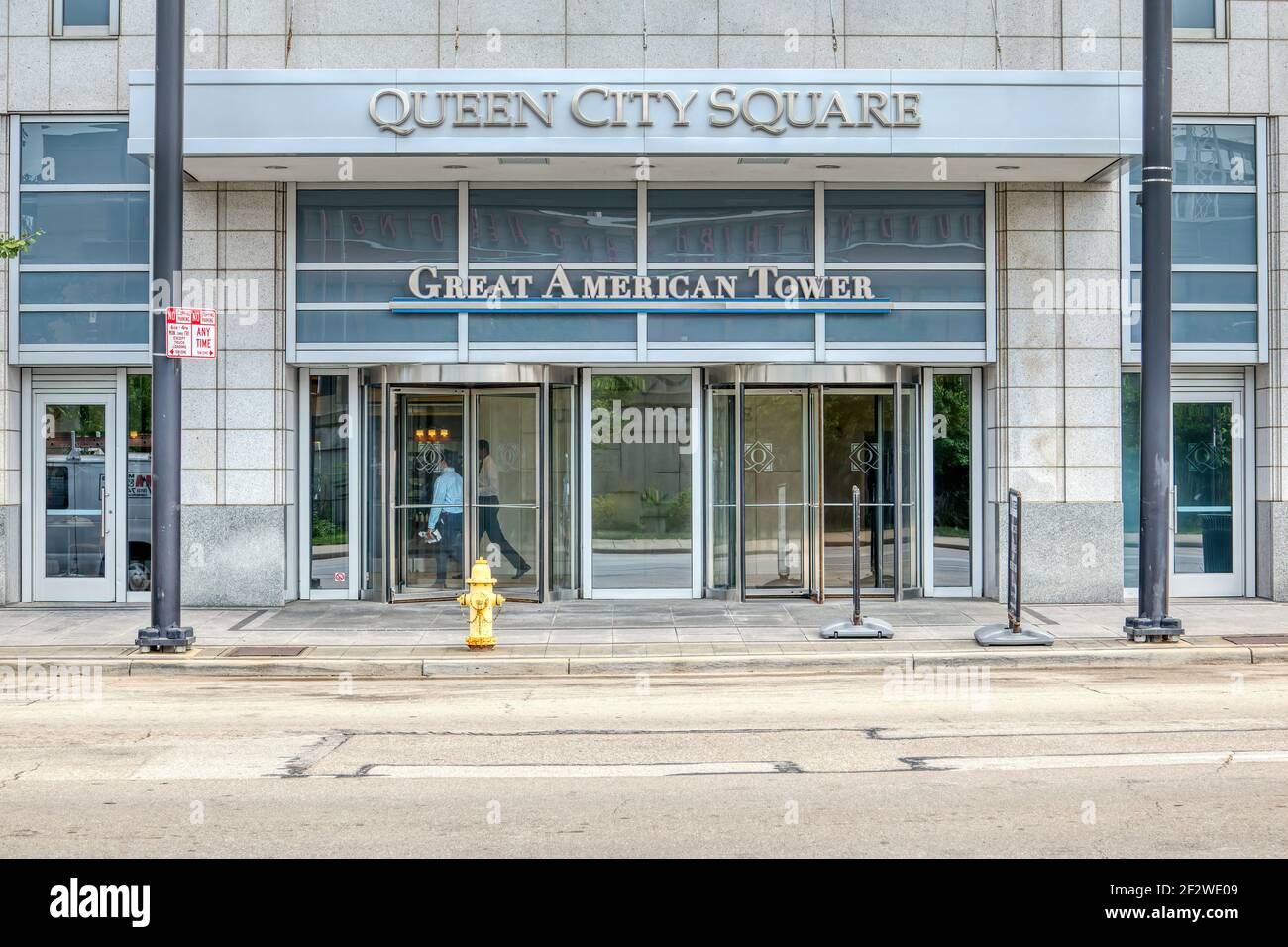 Der Great American Tower am Queen City Square dominiert die Skyline von Cincinnati, deren Krone von der Tiara von Prinzessin Diana inspiriert ist. Stockfoto