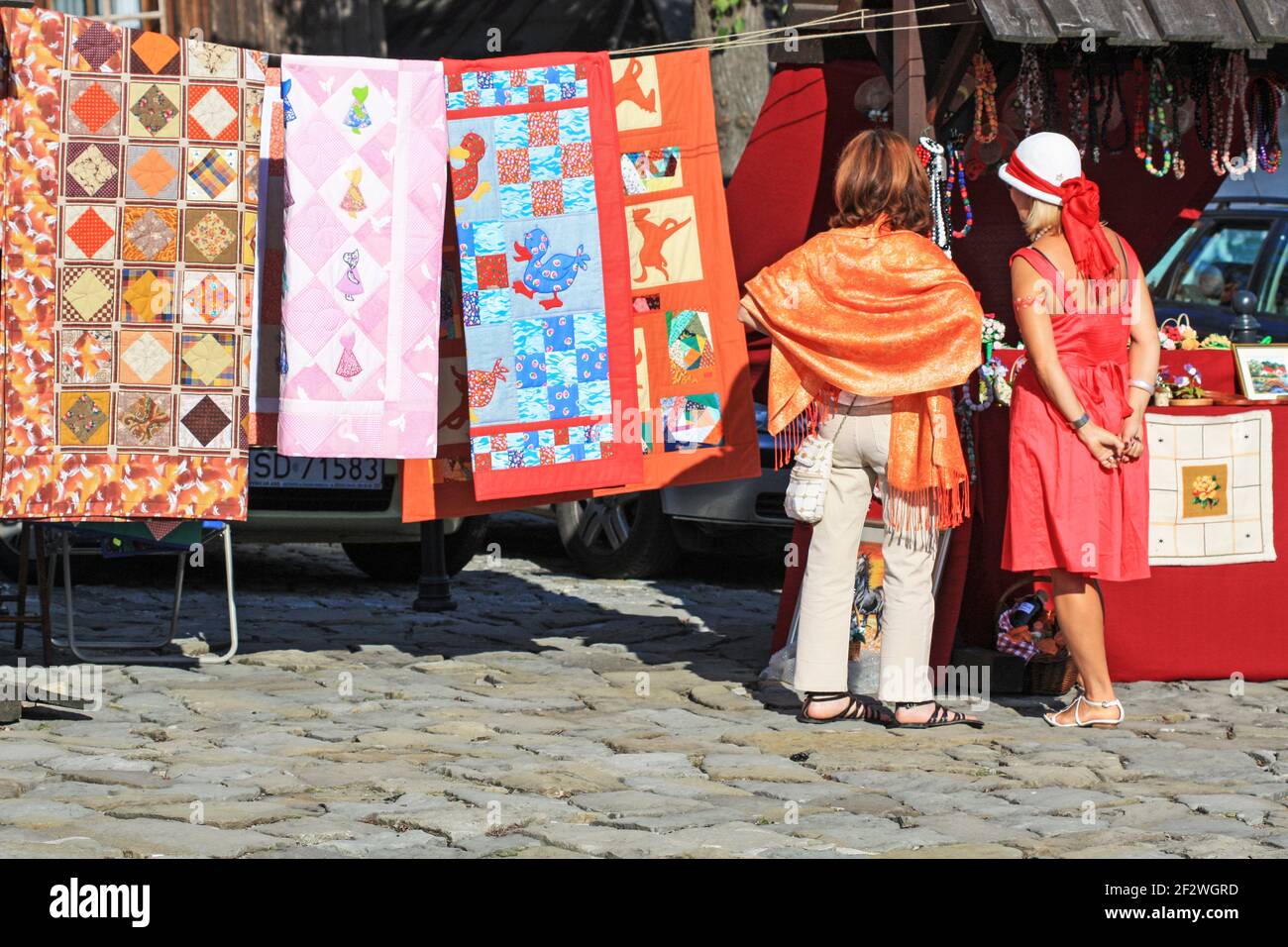 Das Romantic Angel Kunstfestival in Lanckorona, Polen. Stockfoto
