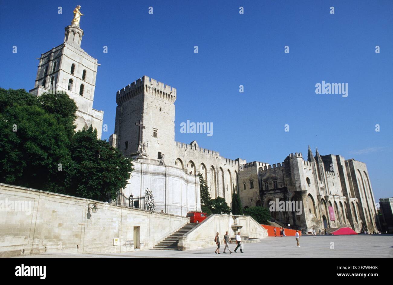 Palais Des Papes Avignon Stockfoto