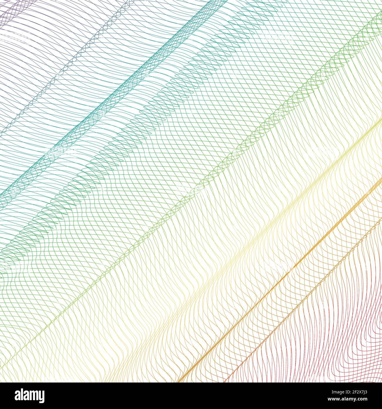 Abstraktes Regenbogennetz. Abstrakter Hintergrund. Diagonales Wellenmuster. Vektor Linie Kunst mehrfarbiges Design, plissiertes Textil. Spektralvorlage Stock Vektor