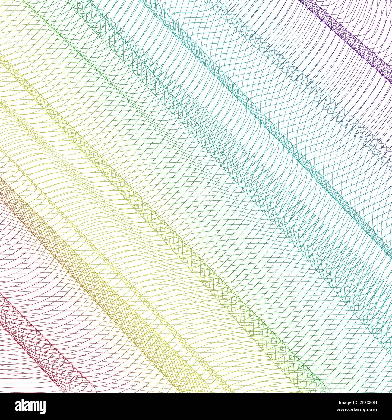 Abstraktes Regenbogennetz. Hintergrund des Hintergrundbilds. Vektor Linie Kunst mehrfarbiges Muster, Faltengewebe. Diagonale Streifen. Modernes, kreatives Design. EPS10 Stock Vektor