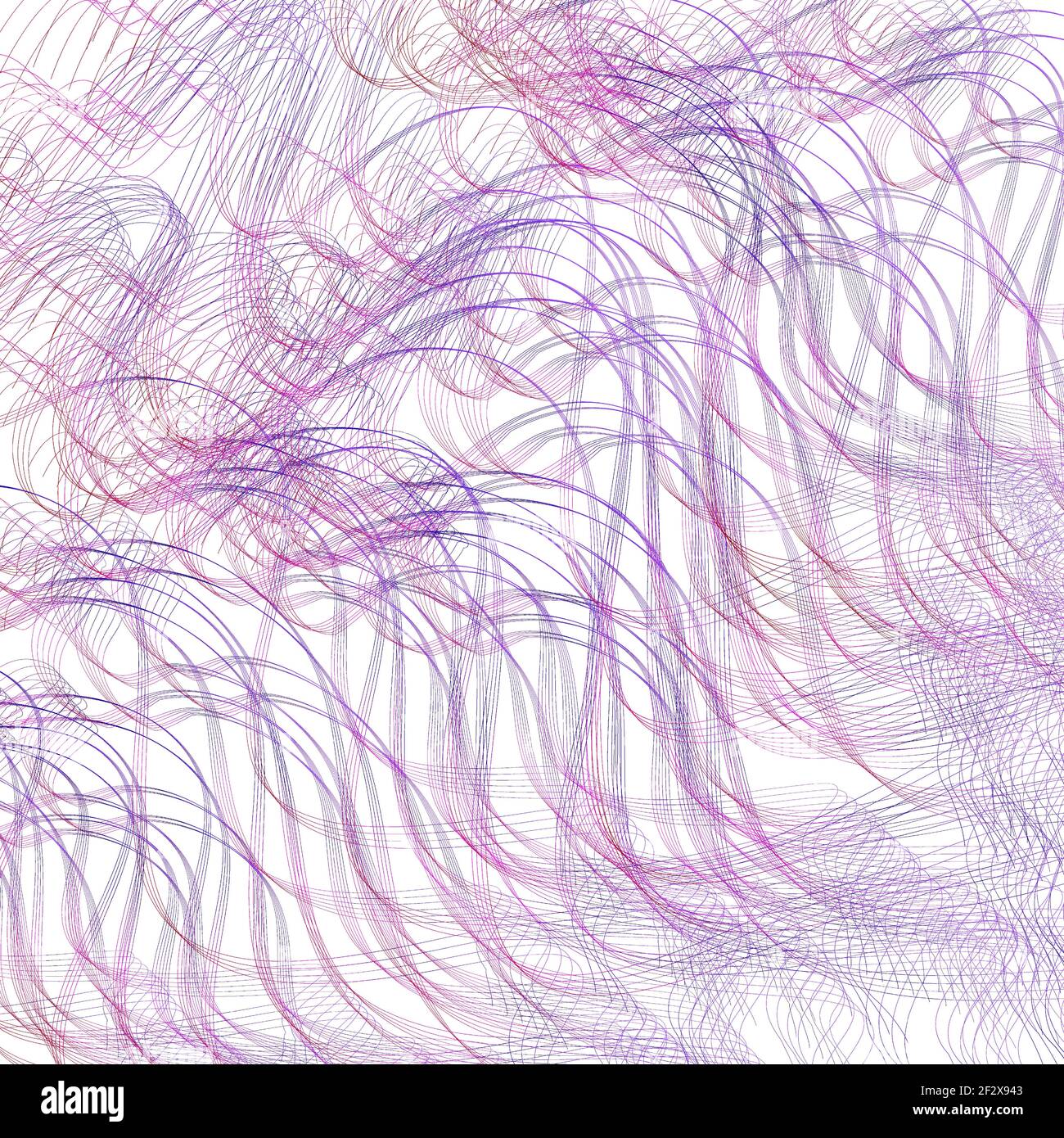 Purpur, bordo, Violett verwickelte dünne Kurven. Mehrfarbiger Hintergrund mit strukturiertem Muster. Vektor Linie Kunst kreatives Design. Abstrakte Tapete. EPS10 Stock Vektor