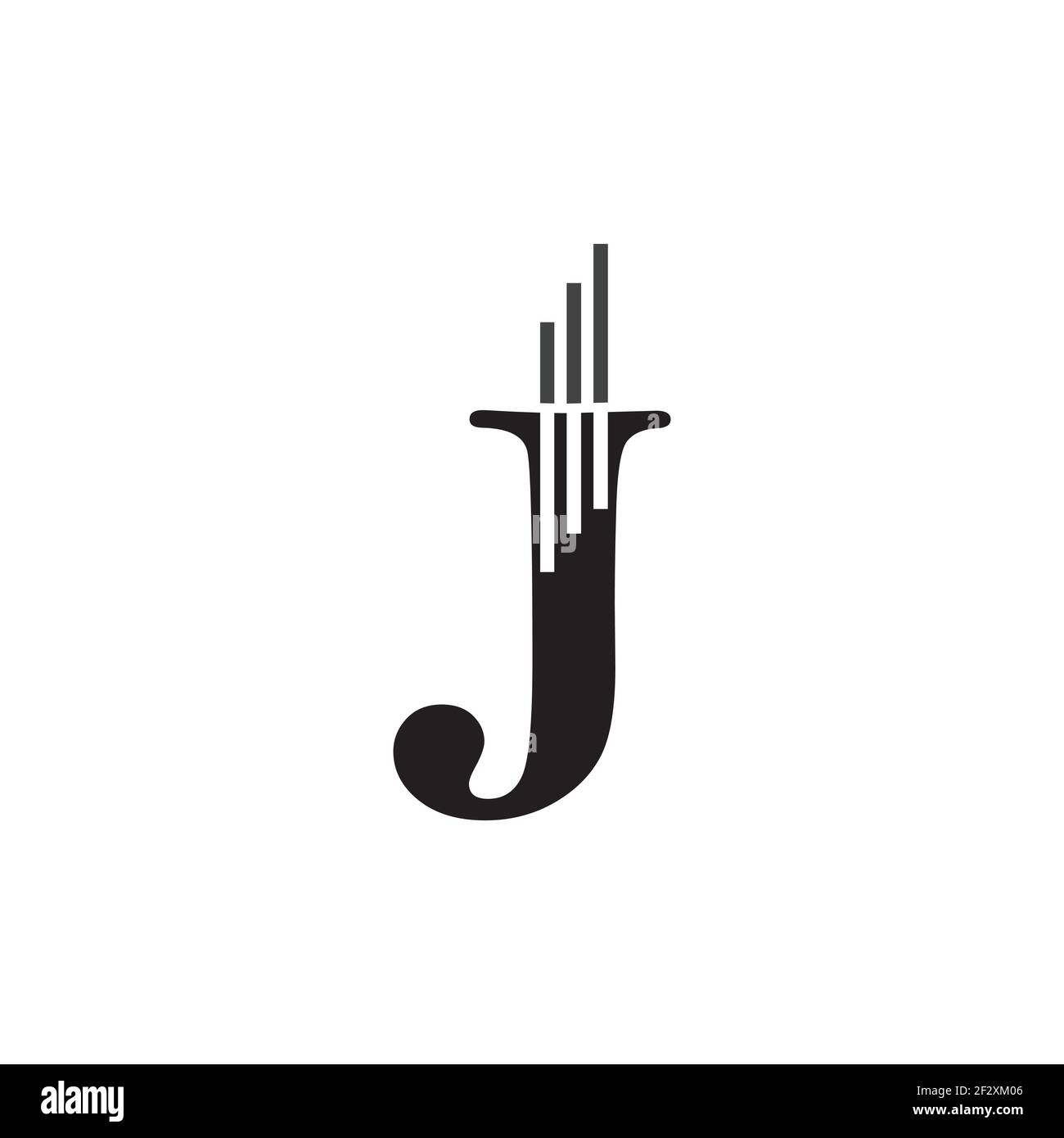 Buchstabe J Logo Vorlage Vektor Symbol Design Stock Vektor