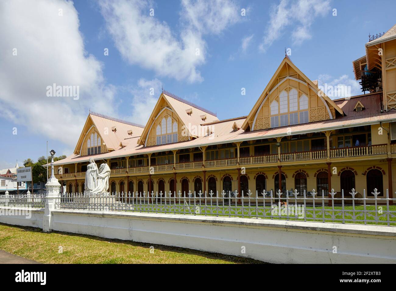 Der Oberste Gerichtshof der Judikatur, der Oberste Gerichtshof in Georgetown Guyana, Südamerika Stockfoto