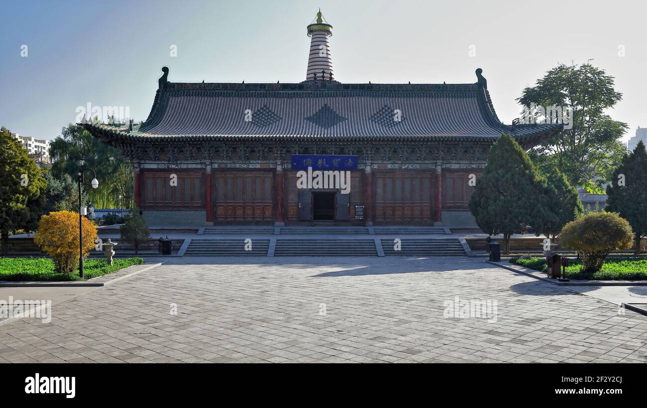 Buddhistische Klassiker Hall-Sutras Ausstellung Hall-Dafo Si Großer Buddha-Tempel. Zhangye-Gansu-China-1259 Stockfoto