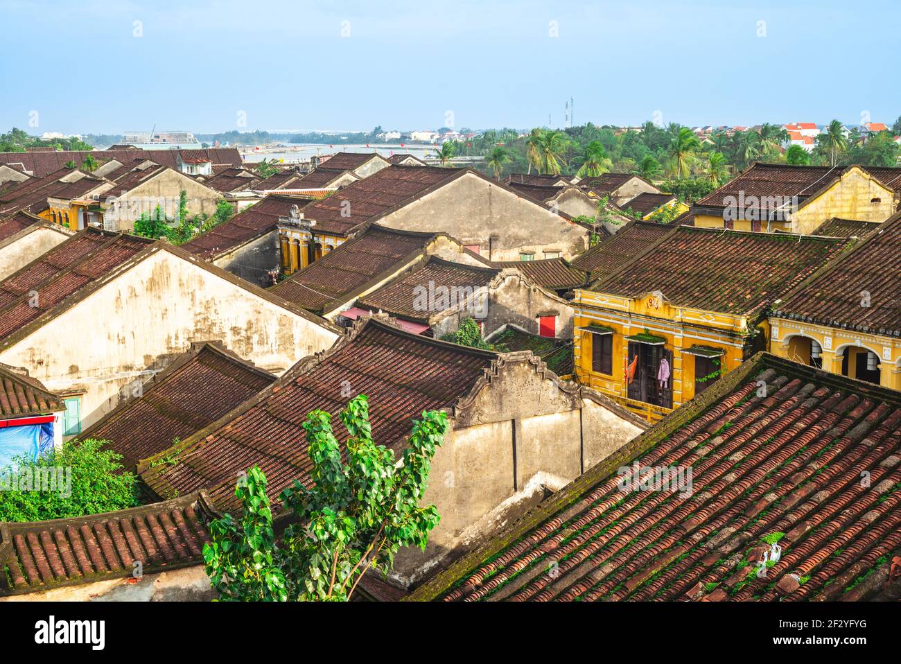 Blick über hoi, eine antike Stadt in vietnam, die zum unesco-Weltkulturerbe gehört Stockfoto