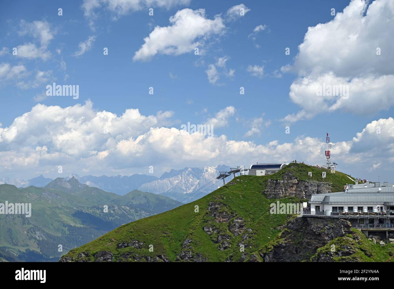 Aussichtspunkt Stubnerkogel in Bad Gastein Österreich Stockfoto