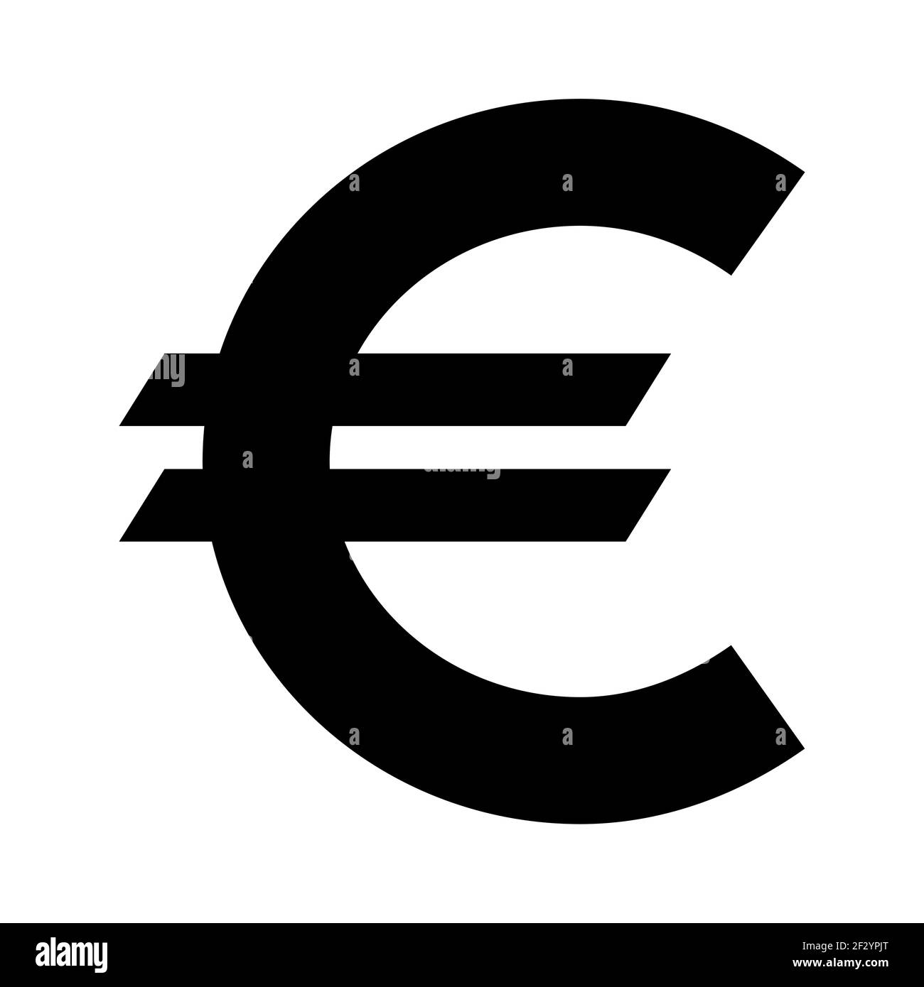 Euro-Geld-Symbol, Business-Cash-Symbol, speichern Währung Bankzeichen, Vektor-Illustration isoliert Hintergrund. Stock Vektor